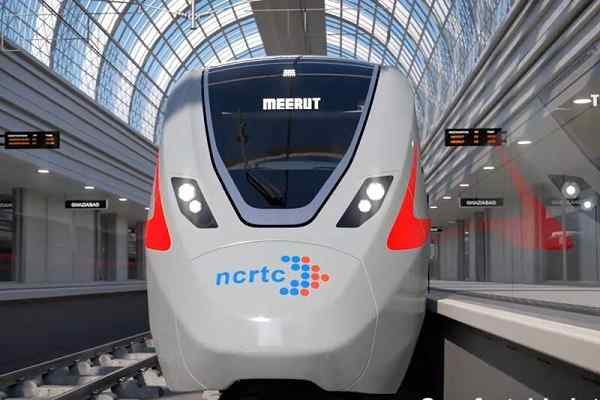 NCRTC unveils mock-up of  first RRTS train coach at Duhai Depot 