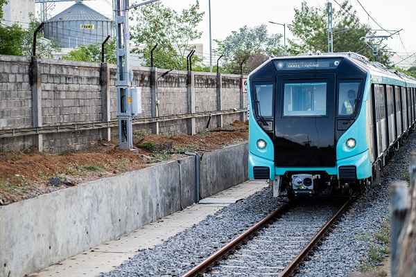 MMRC launches trial run of Alstom make first Metro train on Mumbai Metro Line 3