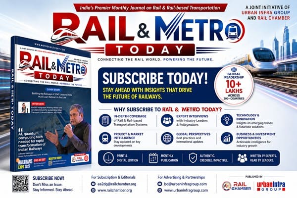 Invitation to contribute Editorials, Thought Leadership & Advertorials for Rail & Metro Today